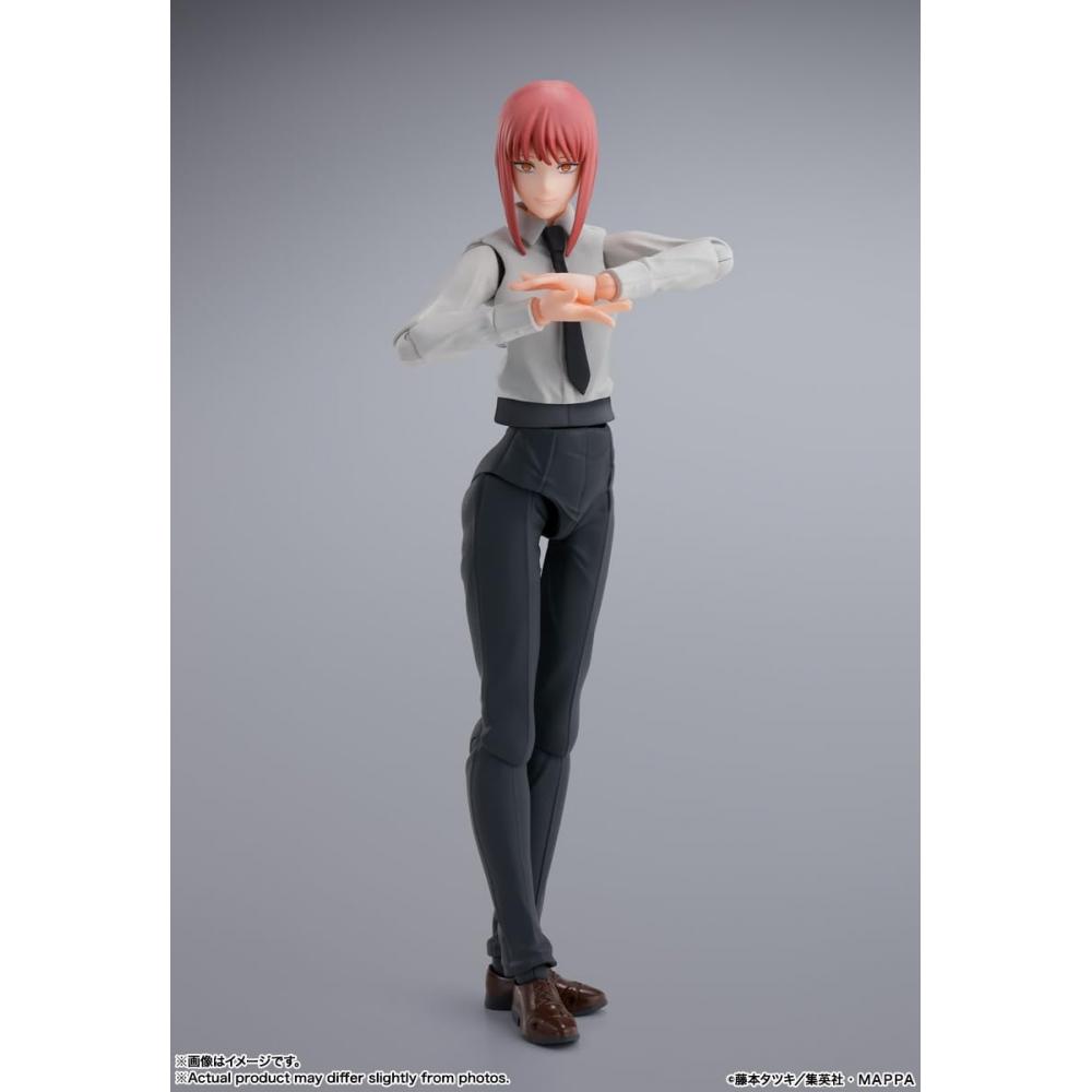 SHFiguarts Chainsaw Man Makima примерно 140 мм ПВХ, АБС и ткань окрашенная подвижная фигурка