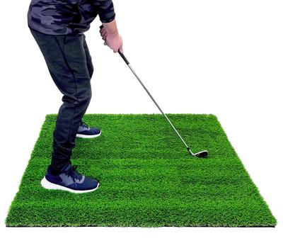 Коврик для гольфа GolfStyle 35 мм Имитация высокой травы Коврик для практики гольфа 120 x 120 см Практика ударов айроном, подходов Имитация высокой травы Искусственная трава Для помещений и улицы Имитация высокой травы