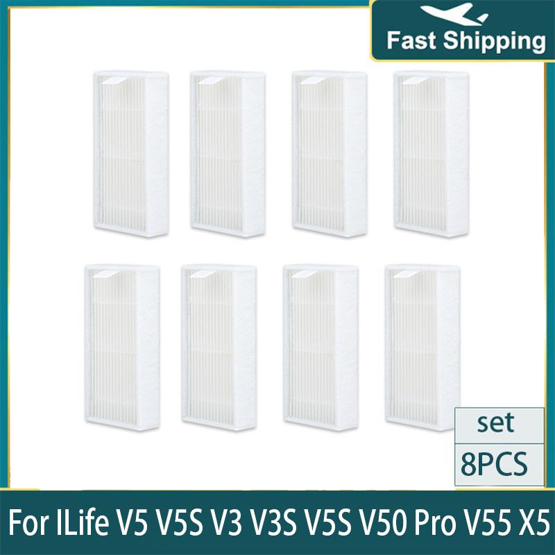 HEPA-фильтр для ILife V5S V3 V3S V5S V50 Pro V55 X5 ECOVACS CR130 CEN540 CEN250 ML009 Аксессуары и запчасти для робота-пылесоса