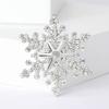 Rhinestone Snowflake Brooches for Women Unisex Christmas Pins Multi-color Available Fashion Jewellery Accessories Gifts