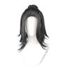 Косплей в с крутым коротким идеально для вечеринок и Включает 3 бонуса преданный и памятку Термостойкий парик, "Второй замок", черный, волосы,