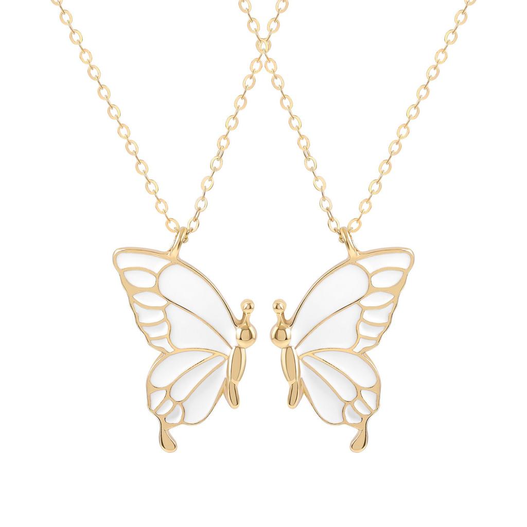 Дизайнерское ожерелье для пары, ожерелье лучшего друга, женская цепочка на ключицу, ожерелье в корейском стиле