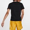 Nike Футболка Seasonal Statement 6 с большим логотипом Dri-Fit, трикотажная, с круглым вырезом и коротким рукавом, мужские топы, черная BQ0691-010