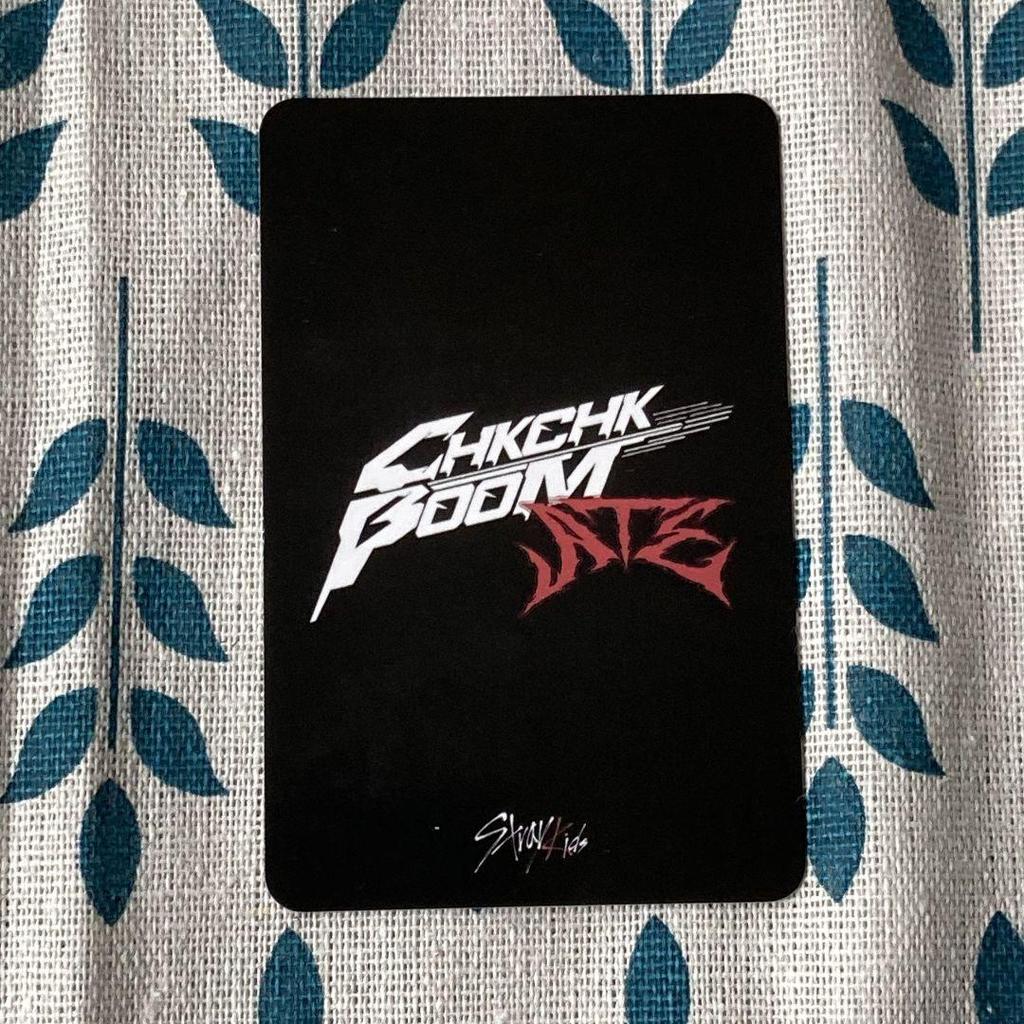 [USED] StrayKids CHK CHK BOOM ATE Bang Chan trading card (1 piece)