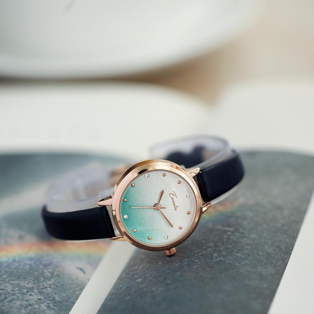 Watch Ladies Simple Small Fresh Fashion Gradient Ins Style Student Watch Quartz Watch