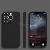 Чехол для iPhone 16 Pro Max Жидкий силикон Оригинальный Однотонный Резиновый ТПУ Защитный Чехол Для iPhone 16 15 Pro Max Чехол ТПУ Ударопрочный
