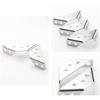 100Pcs Stainless Steel Furniture Corner Connector Shelf Brackets Cabinet Support Fixing Frame Corner Brace Enduring