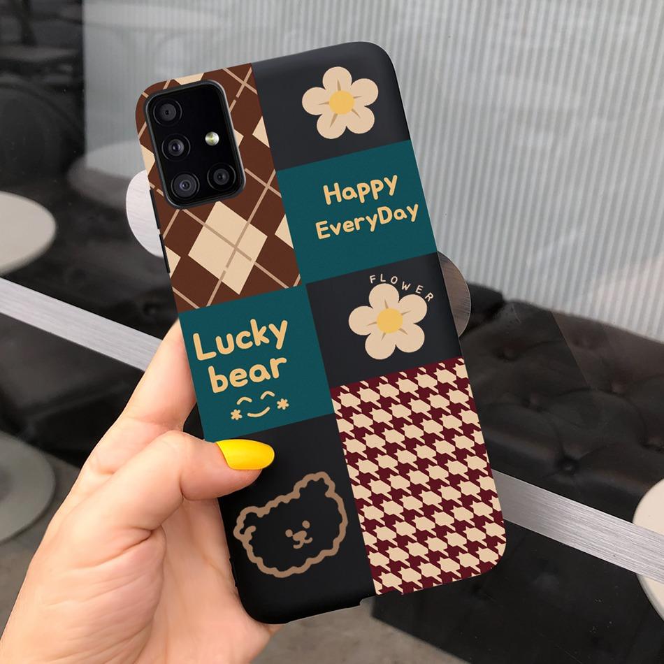 Милый Мультяшный Чехол Для Телефона Samsung Galaxy M51 M31 Конфетный Цвет Мягкий Силиконовый Задний Чехол Для Samsung M51 SM-M515F M31 Prime M315F