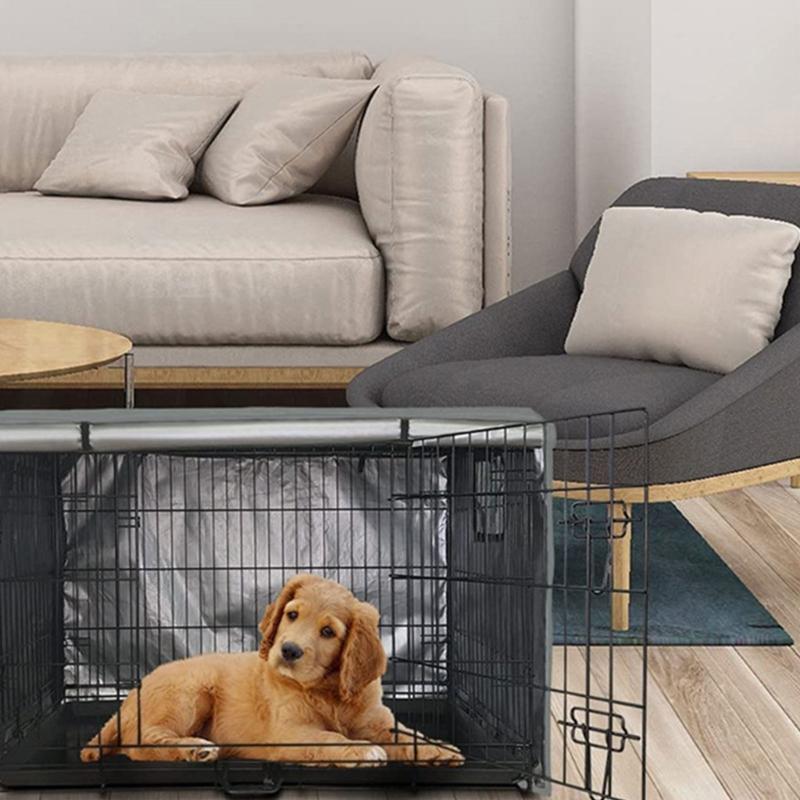 Водонепроницаемый чехол для клетки собаки, чехол для проволочной клетки питомца с открывающейся застежкой, водонепроницаемый чехол из Оксфордской ткани для переноски собаки в путешествии