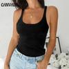 Summer Women's Vest Solid Color Vest Sexy Crewneck Bottoming Inside Take Outside Wear Tops T-shirt