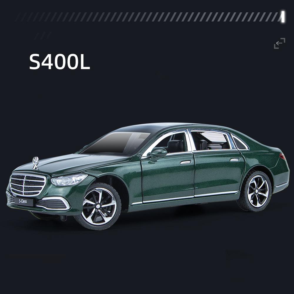 1/24 BENZ S400 S-Class Alloy Car Diecasts & Toy Vehicles Car Model Sound and Light Pull Back Car Toys Gifts