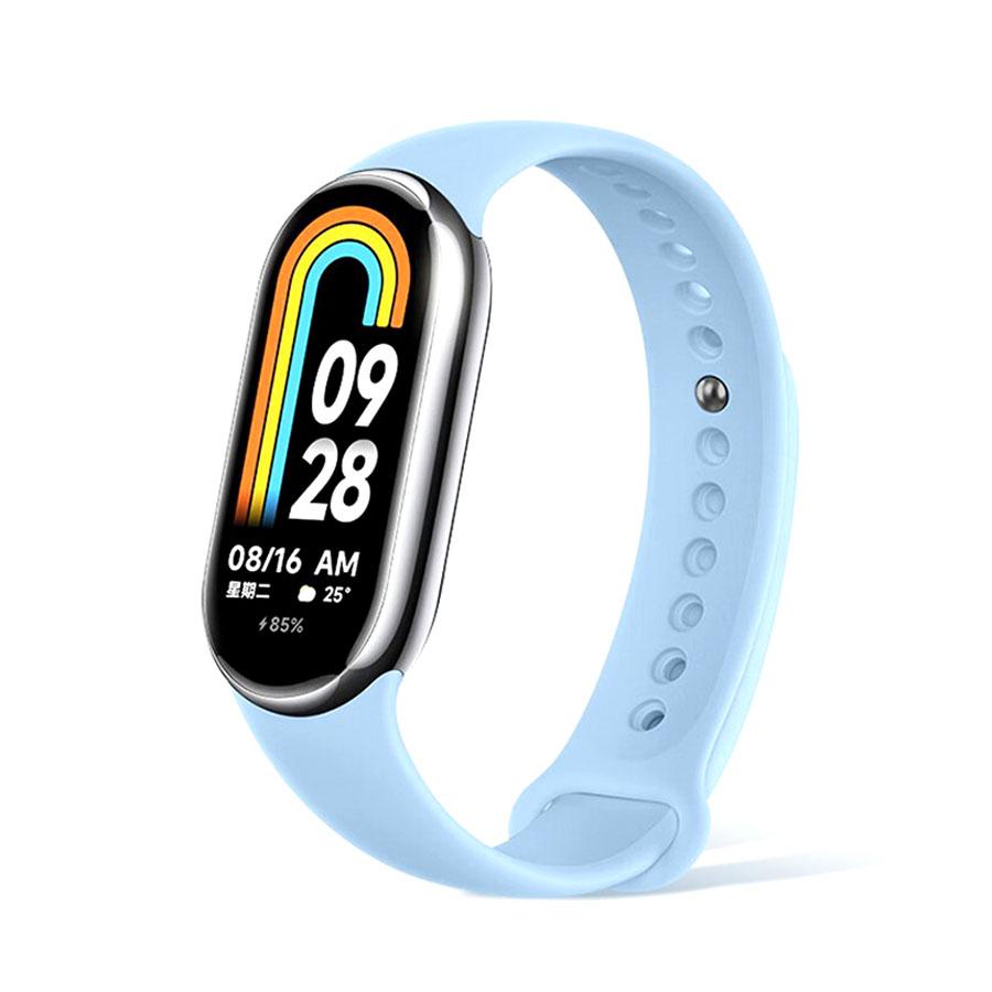 Браслет для Mi band 8 9 10 Ремешок Спортивный Силиконовый умные часы correa Аксессуары Сменный ремешок xiaomi Mi band 9 nfc ремешок