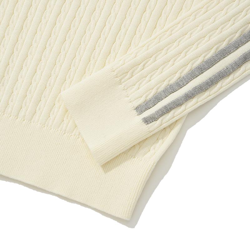 KIRSH Plain Line Point Cable Knit [Ivory]