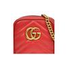 Gucci Мини-сумка через плечо GG Marmont из стеганой кожи Красная Повседневная Вечеринка Шопинг 598597-DTDCT-6433