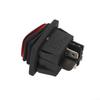Rectangle Rocker Switch Waterproof 20A DPST IP67 Illuminated