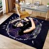 1pc Wandinha Home Office, Durable Polyester Floor Mat with Easy, Office Decor, Urban Style, Nonslip Backing