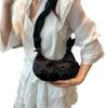 Y2k Bowknot Shoulder Bag Korean Style Women Underarm Handbag Portable Bow Pleated Armpit Bag  Girls