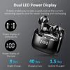 Беспроводные наушники-вкладыши Bluetooth-наушники 5.3 40H Наушники Басовые стереонаушники с микрофоном и шумоподавлением Наушники-вкладыши USB-C со светодиодным дисплеем IP7 Водонепроницаемый спорт