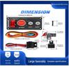 12V Ignition Switch Panel - 2-in-1 Rocker Switch with Relay Wiring Harness for Car and RV Modification