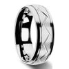 Fashion Men Gold Color Titanium Steel Celtic Dragon Rings Inlay Blue Carbon Fiber Rings For Men Wedding Jewelry Drop Shipping