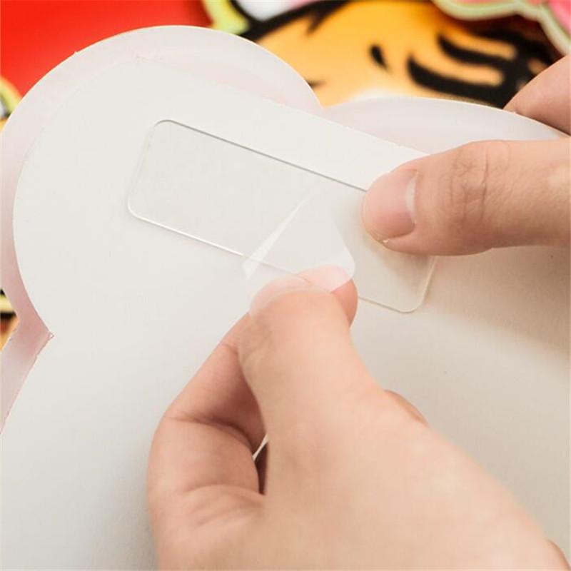 Двусторонняя клейкая лента Washi Tape Многоразовая водонепроницаемая наклейка на стену, не оставляющая следов и моющаяся, самоклеящаяся бытовая техника