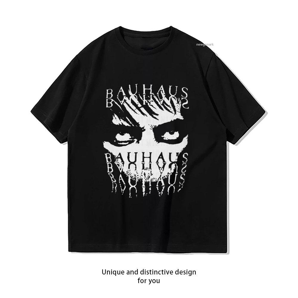 90s Vintage Goth Band Bauhaus Graphic T Shirts Man Fashion Casual High Quality Cotton T Shirts Streetwear Tops Tee Camisetas