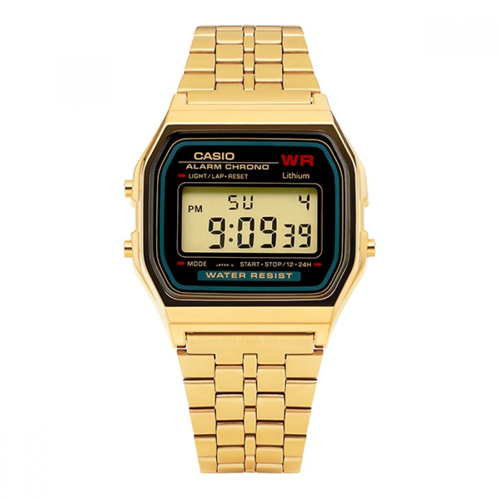 Casio A159wgea 1df A159wgea 1 Цифровые Квадратные Винтажные Ретро Общественные Металлические Часы