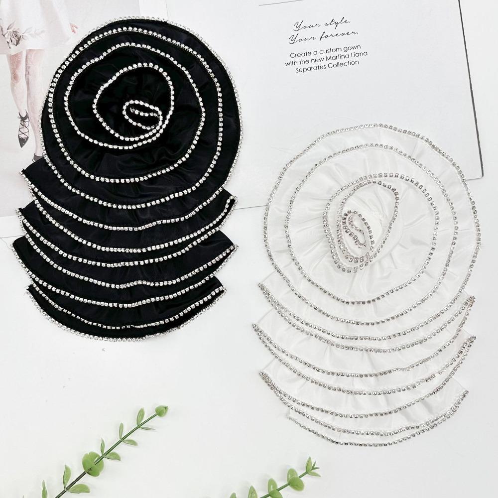 Сделай сам атласная ткань грудь цветочные нашивки одежда 3D цветы аппликации грудь цветок для женщин