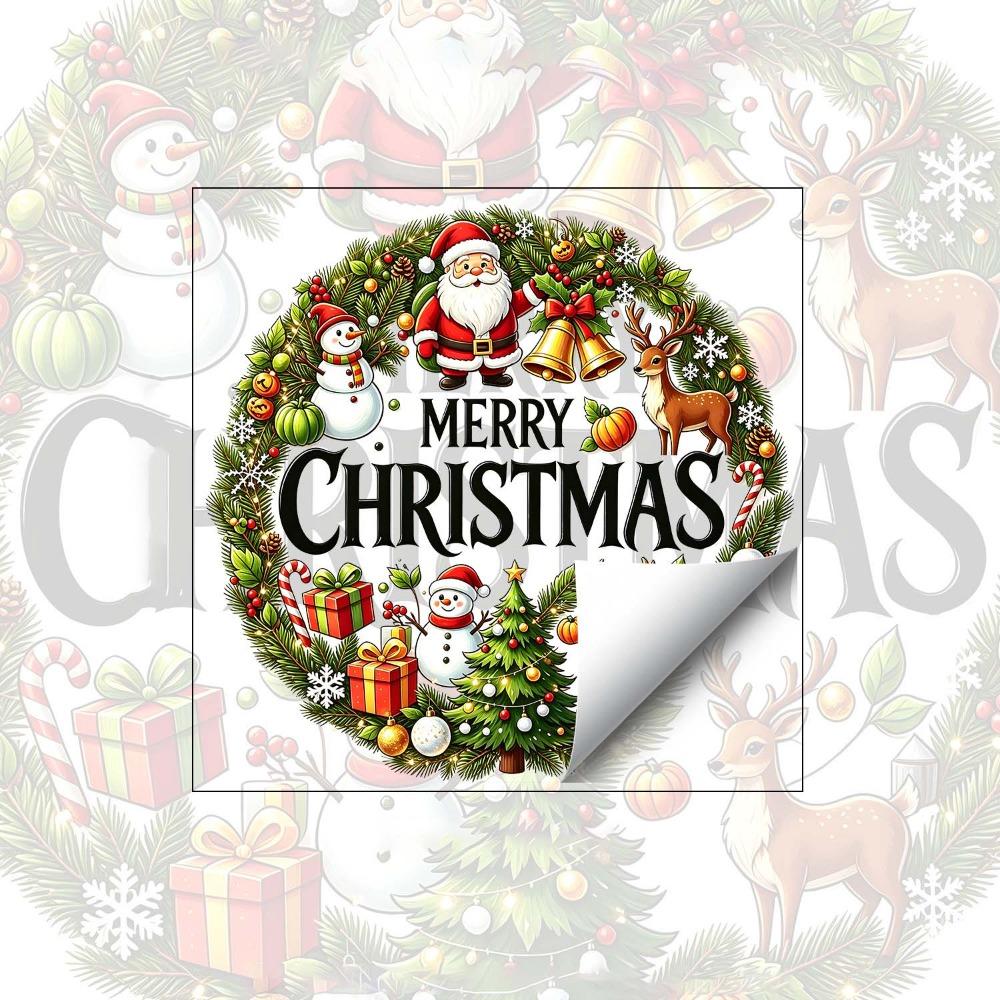 Waterproof Static Glass Cling Removable Festive Room Decoration Christmas Window Sticker Tenant