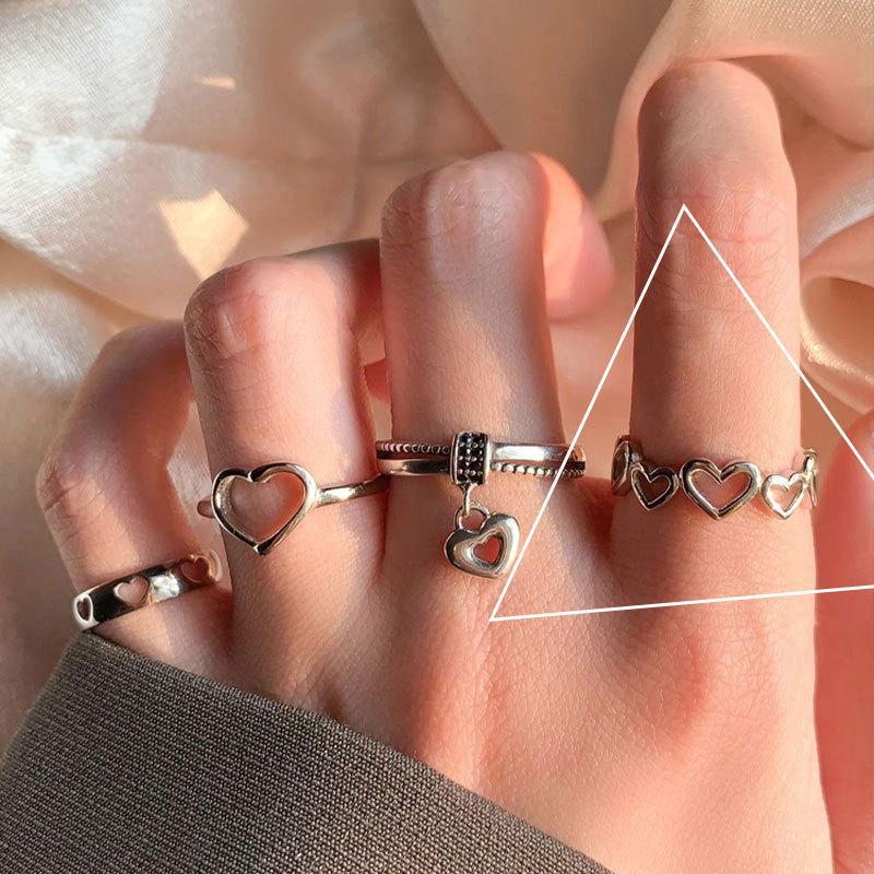 925 Silver-Plated Irregular Plain Ring for Women - Korean Simple & Trendy Design, Non-Fading