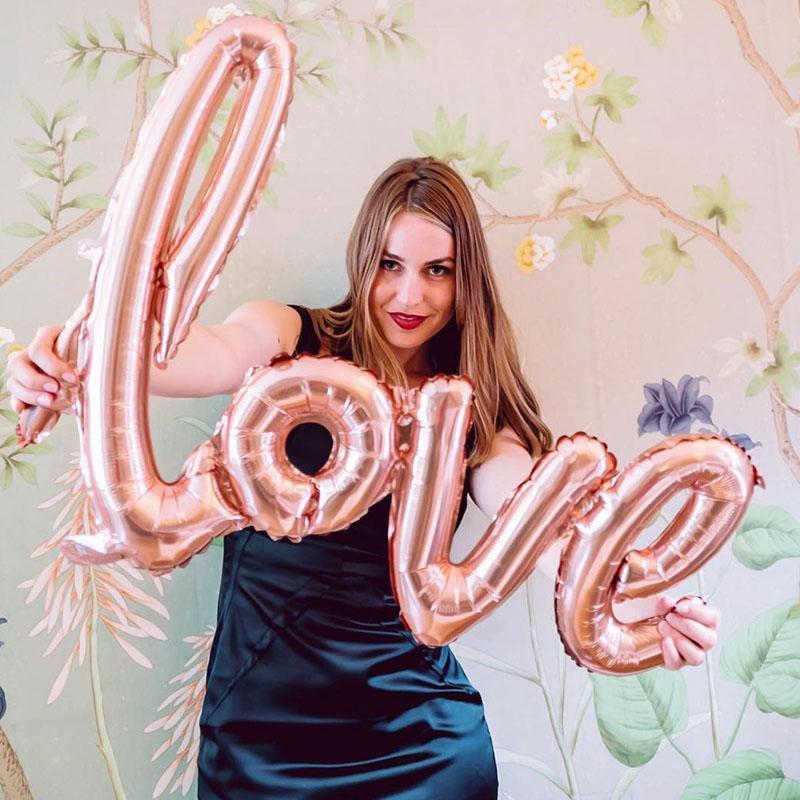 LOVE Letter  Aluminum Balloons - Reusable Party Decor for Birthday Anniversary Wedding