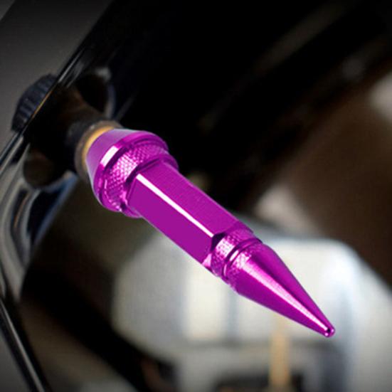 Yousheng 4 шт 45/60 мм Колпачки штоков клапанов шин Шипованный дизайн Пылезащитный Алюминиевый сплав Велосипеды Мотоцикл Колпачок клапана шины Автотовары