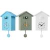 Accurate Bird House Clock House Shape Wall Art Modern Design Cuckoo Chime  Garden