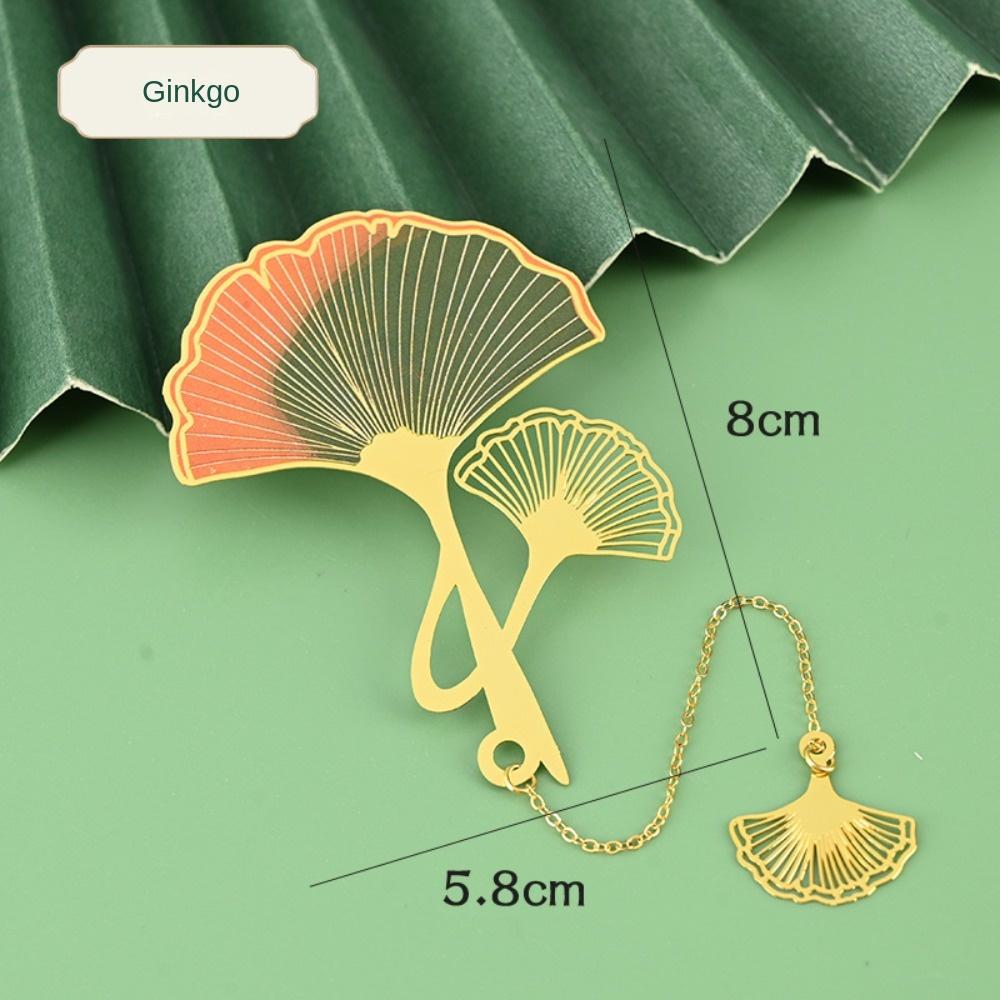 Металлическая закладка-подвеска Лист лотоса Роза Закладка Новогодний подарок Закладка Лист лотоса Маркер страницы