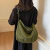Bag Women's New Bag High-end Canvas Dumplings Fashionable Large-capacity Shoulder Messenger Bag