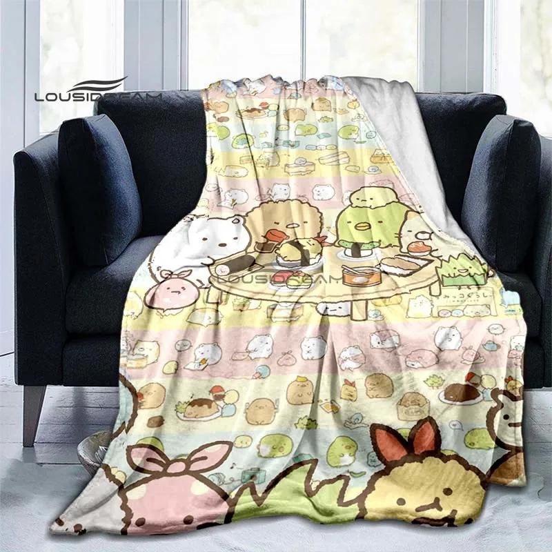 Плед Sumikko gurashi Милый Мультяшный Домашний Декор Спальня Гостиная Диван Уютные Пледы для Кроватей
