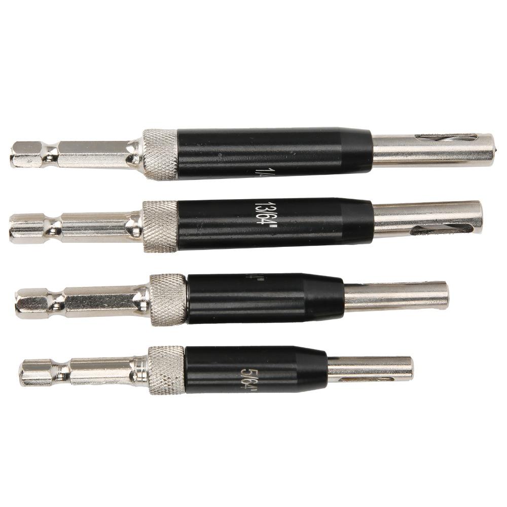 17pcs 5/64-1/4 inch Self Centering Drill Bit Hex Shank Alignment Drill Bit  Cabinet Drilling