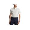 Polo Ralph Lauren Вышитая Пуговичная Футболка-поло с коротким рукавом Мужские топы Белый 710910898-008