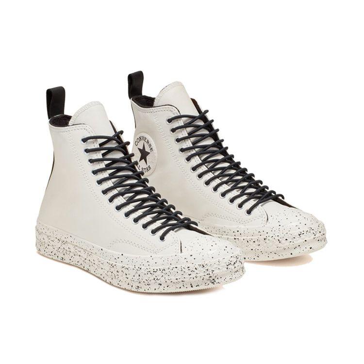 Converse 1970-е Chuck Taylor All Star Удобные Модные Высокие Кеды из Канваса Унисекс Белые 166281C
