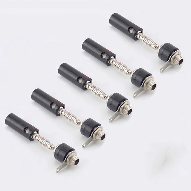 Гнездовой разъем, штекер 4 мм, гнездо типа «банан», гнездовой разъем, никелированные детали «сделай сам»