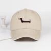 Dachshund Print Washed Baseball Cap Adorable Retro DogThemed Style Perfect for Outdoor Walks and Pet Gatherings The Ideal Gift