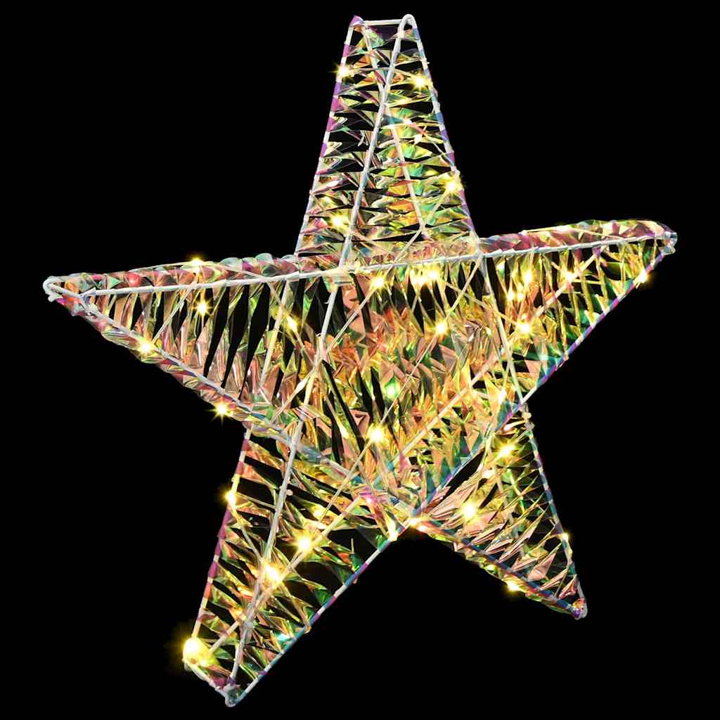 3D Star with 50 Warm White LEDs 55 x 52.5 x 9 cm PET