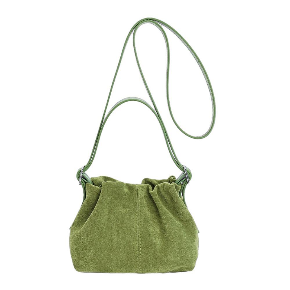 Shoulder Bag Suede Pleated Cloud Bag Large Capacity Solid Color Tote Bag Slouchy Hobo Bags Travel