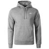 Толстовка с капюшоном NSW Club Fleece FZ, мужская серая толстовка