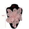 Блестящий Цветок Многослойные Аппликации Брошь для Одежды Аппликация для Одежды Нашивки для Одежды Женщины