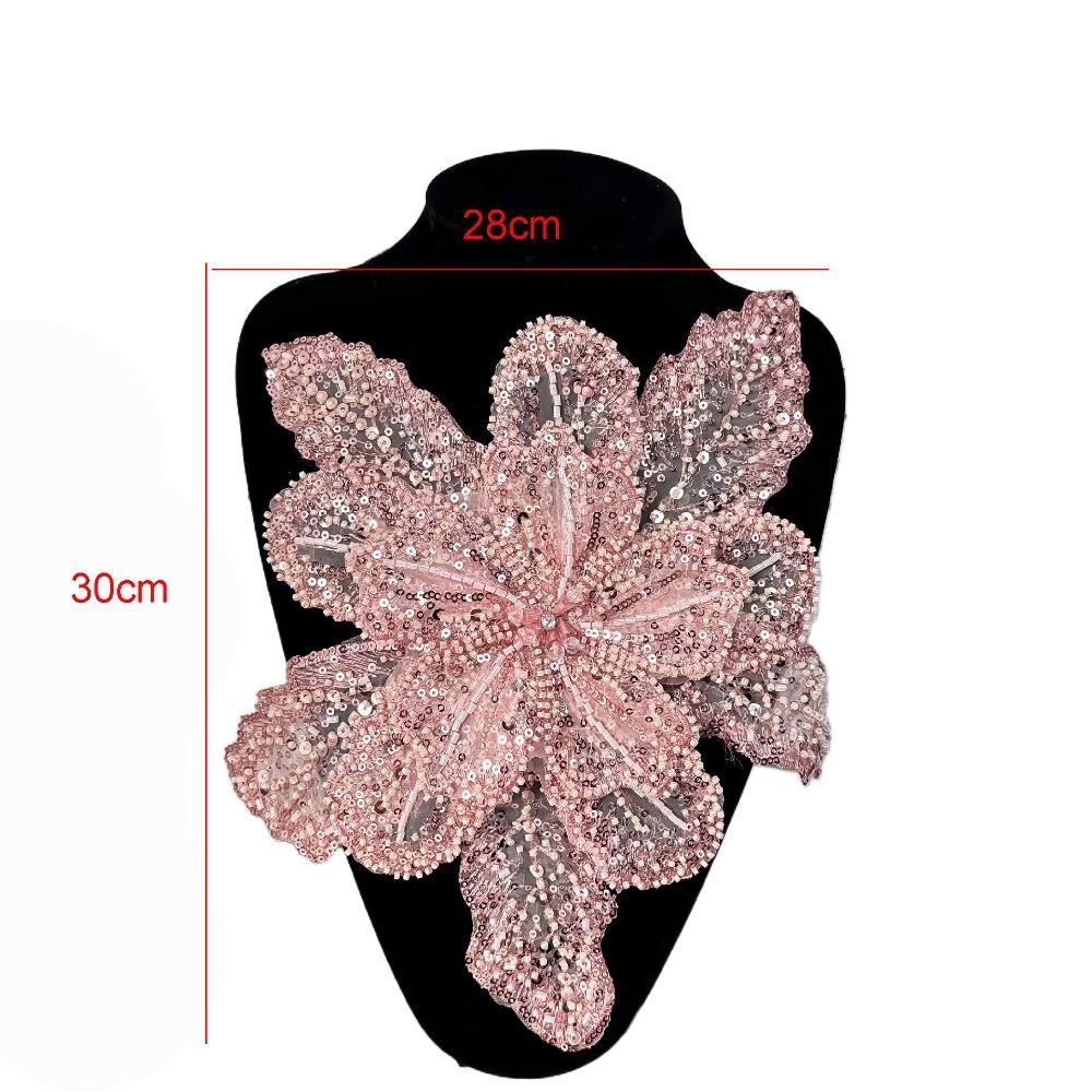 Блестящий Цветок Многослойные Аппликации Брошь для Одежды Аппликация для Одежды Нашивки для Одежды Женщины