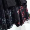 Женские укороченные брюки, широкие тонкие шифоновые брюки, эластичные брюки с высокой талией и цветочным принтом, свободные брюки-кюлоты, уличная одежда