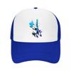 Abstract Rainbow Victory Hand Splash Mesh Baseball Cap Casual Hat Outdoor  For Womens Unisex FeUnisex