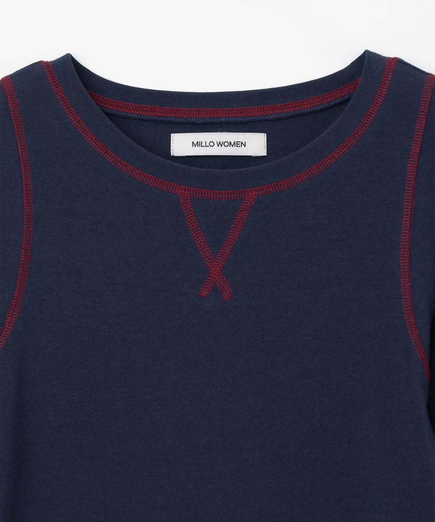 MILLO WOMEN Soft Long Sleeve T-Shirt [Navy]