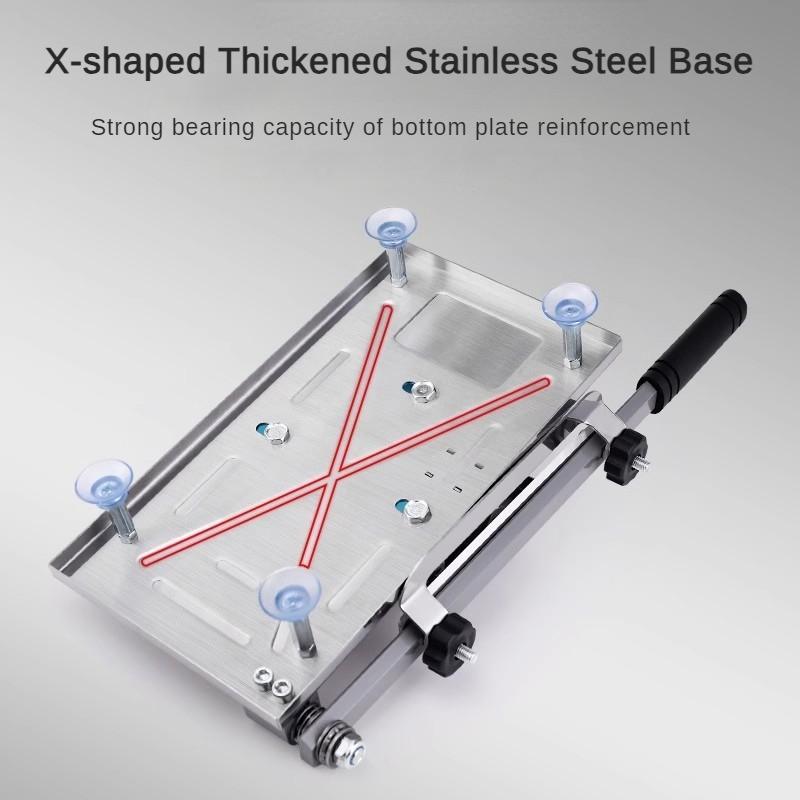 Household Thickened Manual Meat Cutter Western Style Lamb Roll Slicer Black Multifunctional Stainless Steel Vegetable Cutter